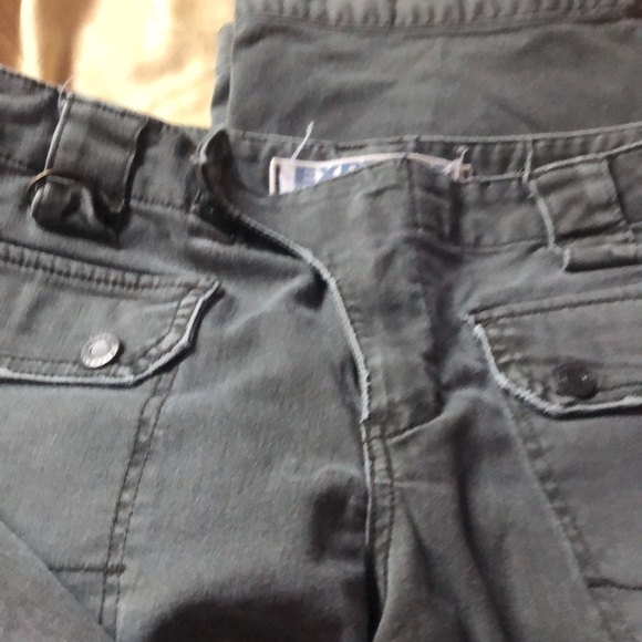 Brand new without tags VINTAGE Y2k flare leg, military style express denim i - Picture 4 of 10